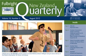 Fulbright New Zealand Quarterly, August 2012