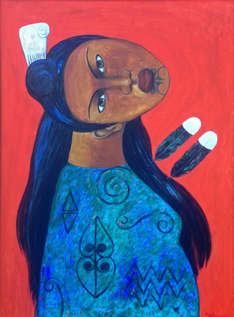 Robyn Kahukiwa - Māori Woman, 2013